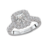 Romance Halo Semi-Mount Diamond Ring