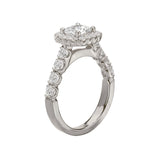 Romance Halo Semi-Mount Diamond Ring