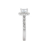 Romance Halo Semi-Mount Diamond Ring
