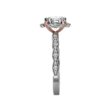 Romance Halo Semi-Mount Diamond Ring