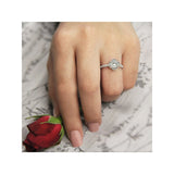 Romance Halo Semi-Mount Diamond Ring