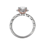 Romance Halo Semi-Mount Diamond Ring