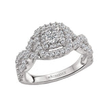 Romance Halo Diamond Ring