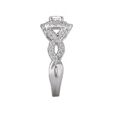 Romance Halo Diamond Ring