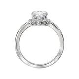 Romance Halo Semi-Mount Diamond Ring