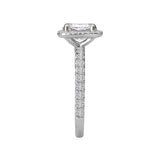 Romance Halo Semi-Mount Diamond Ring