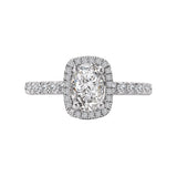Romance Halo Semi-Mount Diamond Ring