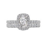 Romance Halo Semi-Mount Diamond Ring