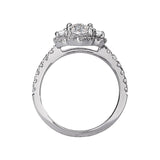 Romance Halo Semi-Mount Diamond Ring