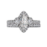 Romance Halo Semi-Mount Diamond Ring