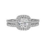Romance Halo Semi-Mount Diamond Ring
