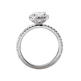 Romance Halo Semi-Mount Diamond Ring