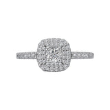 Romance Halo Semi-Mount Diamond Ring