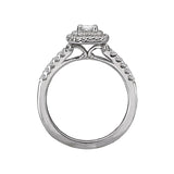 Romance Halo Semi-Mount Diamond Ring