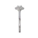 Romance Halo Semi-Mount Diamond Ring