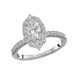 Romance Halo Semi-Mount Diamond Ring