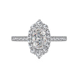 Romance Halo Semi-Mount Diamond Ring