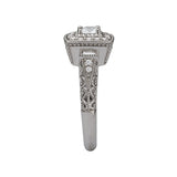Romance Halo Semi-Mount Diamond Ring