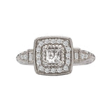 Romance Halo Semi-Mount Diamond Ring