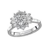 Romance Halo Semi-Mount Diamond Ring
