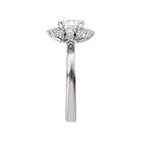 Romance Halo Semi-Mount Diamond Ring