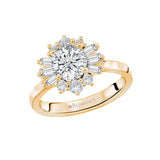 Romance Halo Semi-Mount Diamond Ring