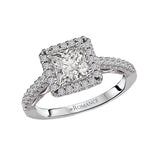 Romance Halo Semi-Mount Diamond Ring