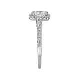 Romance Halo Semi-Mount Diamond Ring