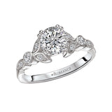 Romance Peg Head Semi-Mount Diamond Ring