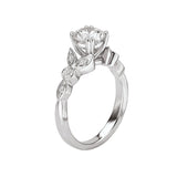 Romance Peg Head Semi-Mount Diamond Ring