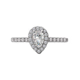 Romance Halo Semi-Mount Diamond Ring