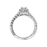 Romance Halo Semi-Mount Diamond Ring
