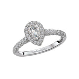 Romance Halo Semi-Mount Diamond Ring