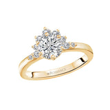 Romance Halo Semi-Mount Diamond Ring