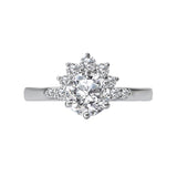 Romance Halo Semi-Mount Diamond Ring