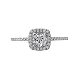 Romance Halo Semi-Mount Diamond Ring