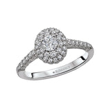 Romance Halo Diamond Ring