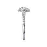 Romance Halo Diamond Ring