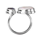 Eleganza Ladies Biwa Pearl Ring