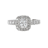 Romance Halo Semi-Mount Diamond Ring