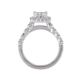 Romance Halo Semi-Mount Diamond Ring