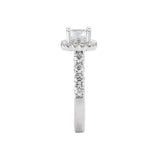 Romance Halo Semi-Mount Diamond Ring