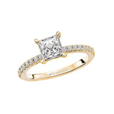 Romance Peg Head Semi-Mount Diamond Ring