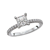 Romance Peg Head Semi-Mount Diamond Ring