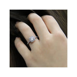 Romance Halo Semi-Mount Diamond Ring