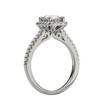 Romance Halo Semi-Mount Diamond Ring