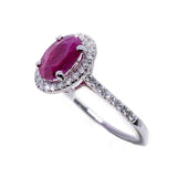 Ruby Halo Ring
