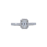 Emerald Cut Halo Engagement Eing