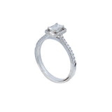 Emerald Cut Halo Engagement Eing