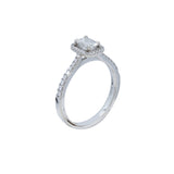 Emerald Cut Halo Engagement Eing